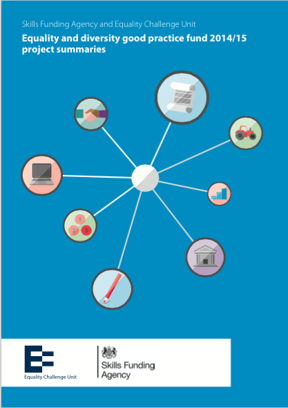 Image showing the front cover of the SFA/ECU equality and diversity good practice fund project summaries 